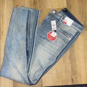 NWT Express Skinny High Waisted Side Stripe Denim
